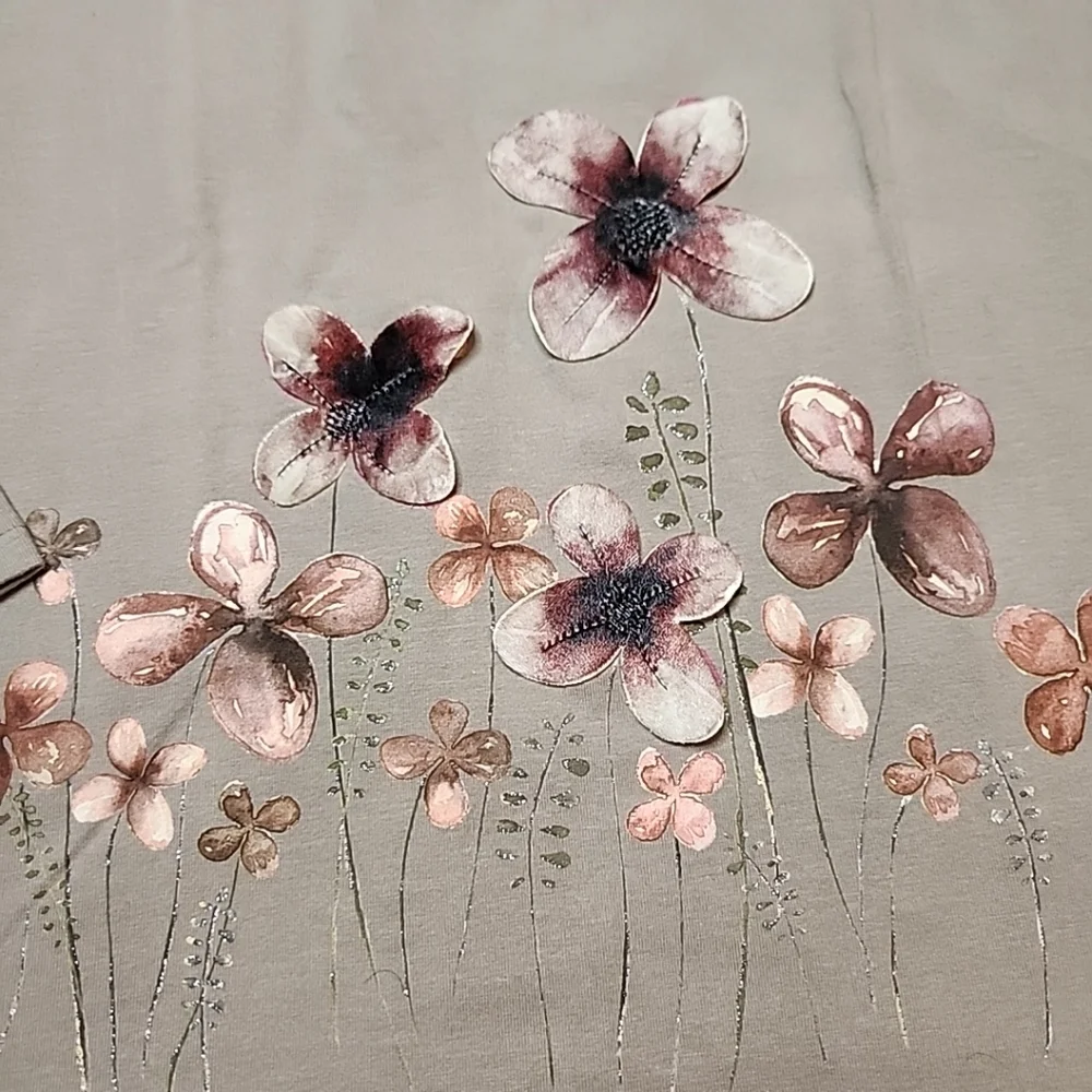 Zara Girls Brown Floral Top